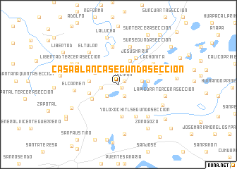 map of Casa Blanca Segunda Sección
