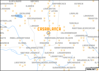 map of Casa Blanca