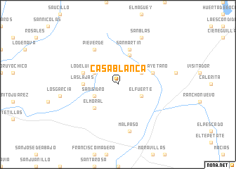 map of Casa Blanca