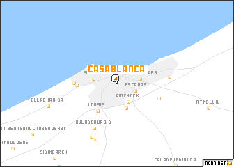 map of Casablanca