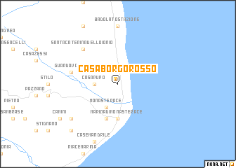 map of Casa Borgorosso