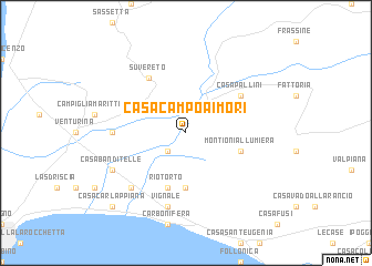 map of Casa Campoai Mori