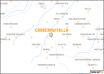 map of Casacanditella