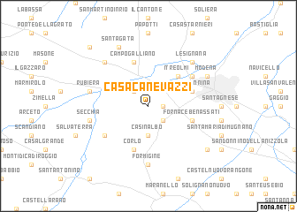 map of Casa Canevazzi