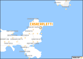 map of Casa Carletti