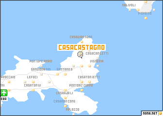 map of Casa Castagno