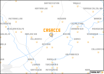 map of Casacce