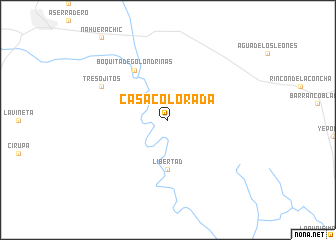 map of Casa Colorada