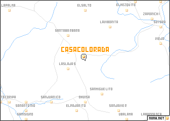 map of Casa Colorada
