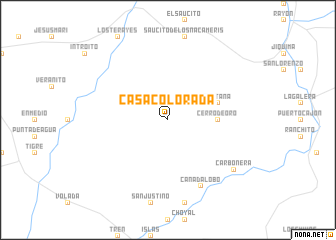 map of Casa Colorada