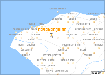 map of Casa dʼAcquino