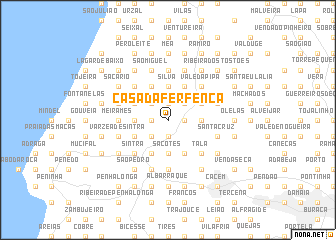 map of Casa da Ferfença