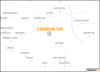 map of Casa de Altos