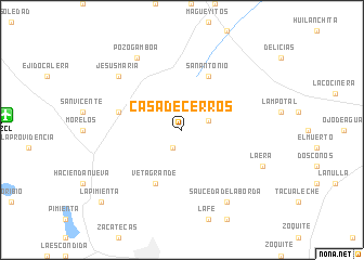 map of Casa de Cerros