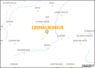 map of Casa de la Cabeza