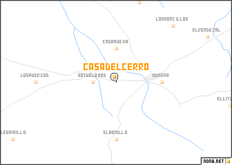 map of Casa del Cerro