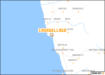 map of Casa del Lago