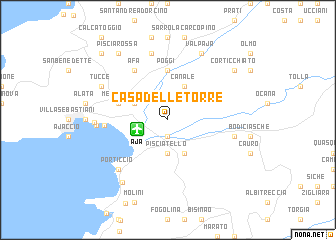 map of Casa delle Torre