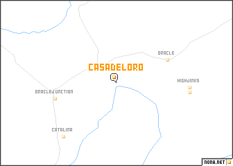 map of Casa del Oro