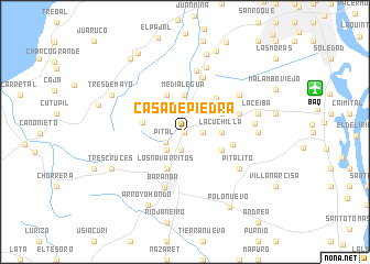 map of Casa de Piedra