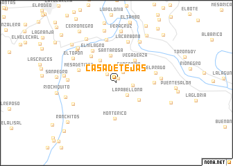 map of Casa de Tejas