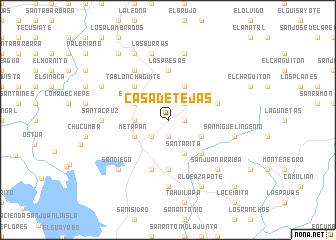 map of Casa de Tejas