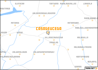 map of Casa de Uceda