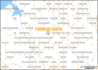 map of Casa do Cigano