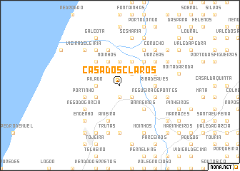 map of Casa dos Claros