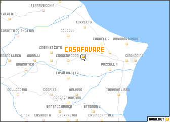 map of Casa Favare