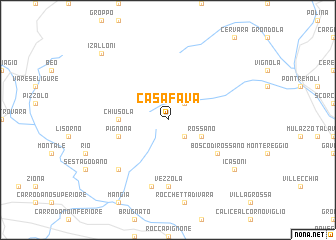 map of Casa Fava