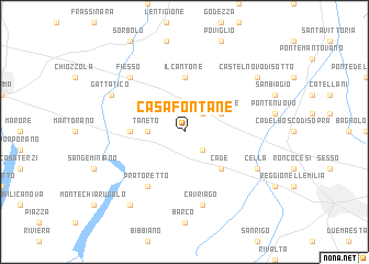 map of Casa Fontane