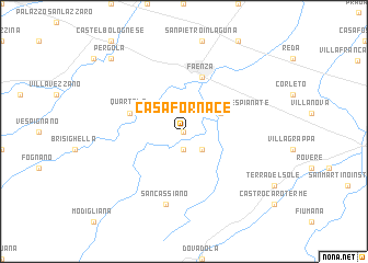 map of Casa Fornace