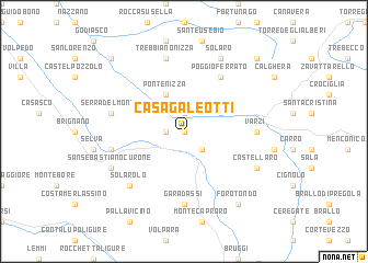 map of Casa Galeotti