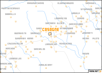 map of Casagne