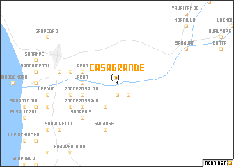 map of Casa Grande