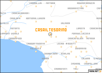 map of Casa il Tesorino