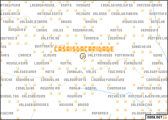 map of Casais da Caridade