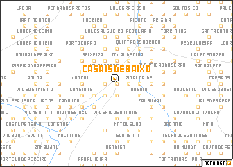 map of Casais de Baixo