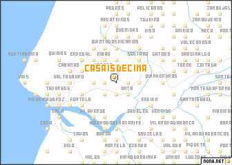 map of Casais de Cima