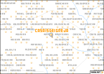 map of Casais de Igreja