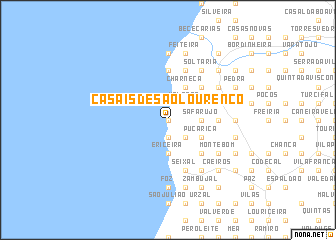 map of Casais de São Lourenço