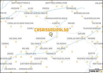 map of Casais do Giraldo