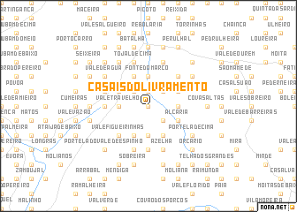 map of Casais do Livramento