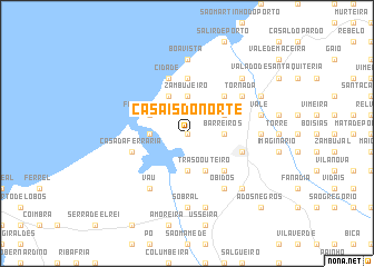 map of Casais do Norte