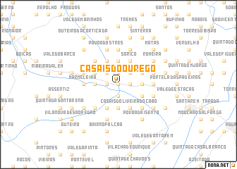 map of Casais do Ourego