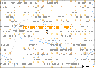 map of Casais do Porto da Oliveira