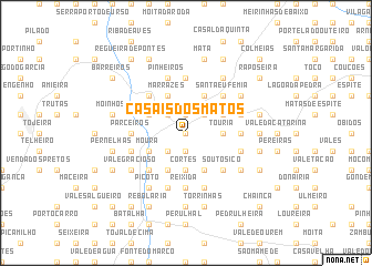 map of Casais dos Matos