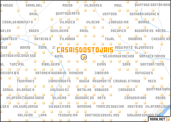 map of Casais dos Tojais