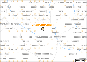 map of Casais dos Vales